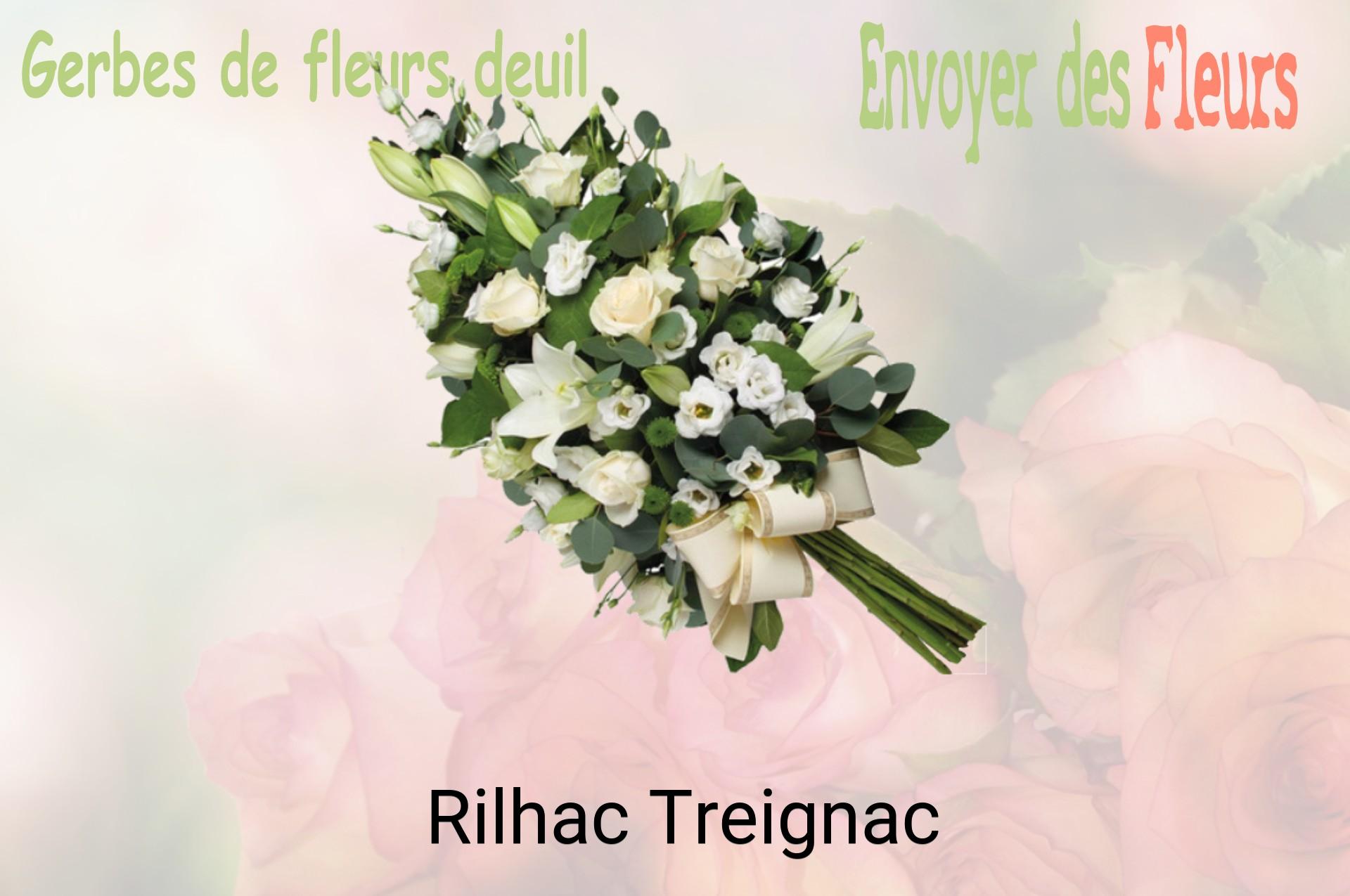Gerbe de fleurs de deuil livrée à Rilhac-Treignac